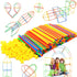 RAINBOW TOYFROG Building Straws and Connectors - 300 Pcs STEM Blocks Construction Toys for Boys & Girls