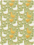 miaozhen 1 Pack 52x28 Cotton Baby Crib Sheets Soft Comfy Cute Cartoon Garden Gooses Green Crib Mattress Sheet