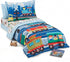 4 Set EVERYDAY KIDS Piece Toddler Bedding -Choo Choo Train- Includes Comforter, Flat Sheet, Fitted Sheet and Reversible