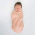 SwaddleDesigns Cotton Muslin Swaddle Blanket, Receiving Blanket for Baby Boys & Girls, 46x46 Inches, Peach Blush