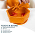 Tiny Twinkle Silicone Suction Bowl with Lid for Baby, 100% BPA Free, Microwave Safe, Cinnamon
