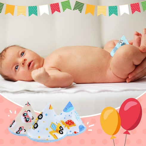 10 Timgle Pcs Coral Velvet Pee Covers Baby Boy, Strong Water Absorption Pee Shield for Baby Boy, Reusable Diaper