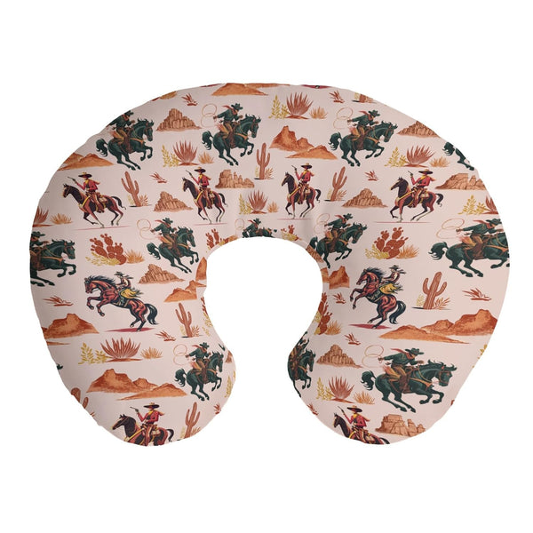 Cstdyfrv Western Cowboy Nursing Pillow Covers Vintage Cowboy Cactus Desert Removable Breastfeeding Slipcover