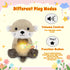 BRICHOEE Breathing Stuffed Animal, Soothing Otter Stuffed Animal with Breathing Motion, Calming Sound and Light