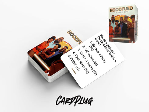 HoodFued: The Ultimate Family Trivia Card Game - Culture-Centric Game for Friends and Family Fun