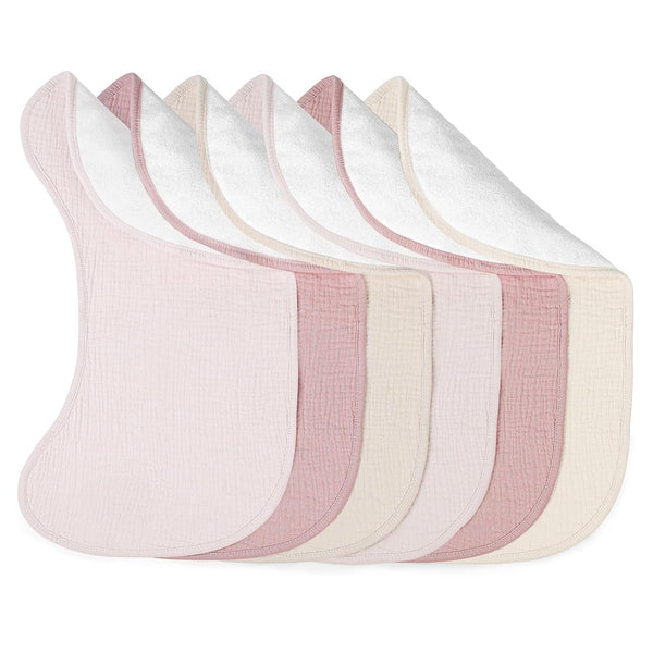 lulumoon Muslin Burp Cloths for Babies: 100% Soft Cotton Large Burping Cloths