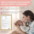 Nursing Pillow Breastfeeding Pillows with Security Fence for Enhanced Support & Comfort Removable Cotton Cover
