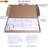 100 Count Trading Card Top Loaders, 8-Pack Toploader Storage Box with Dividers & Labels for TCG/Magic/Mtg Collection