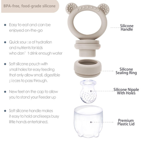 Frozen Set Frozen BIGSPINACH Breastmilk Teether & Forage Feeder Breastmilk Teether Tray