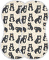 Set 4, 22x11in KLL Cute Black Bears Cotton Large Burp Cloths for Baby Breathable wash Cloth for Newborns boy and Girl