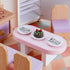 8 1: 12 12 Set Skylety Pieces Scale Minature Dollhouse Accessories Mini House Plates and Spoons Knives Forks Metal