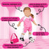 6pc Horseback Riding Outfit for 18" Dolls - Equestrian Set with Clothes & Accessories