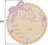 TTMerriwood Hello World Wooden Baby Birth Announcement Sign, Pink Floral Newborn Name Date Time Weight Length Board