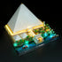 VONADO Led Light Kit Building Lighting Kit Compatible with Lego 21058 Great Pyramid of Giza (No Model) Remote-Control