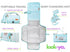 LOOK-YA Portable Diaper Changing Pad, Portable Changing pad for Newborn Girl & Boy - Baby Changing Pad with Smart Wipes