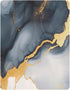 Qilmy Gold and Black Marble Fitted Crib Sheet for Girls and Boys, Soft