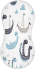 YETTASBIN 2 Packs Viking Dragon Ship Muslin Baby Burp Cloth, Super Soft Absorbent Cotton Burp Rag Baby Bibs Feeding