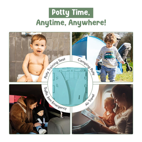 Teo Baby Products (Sailboat Teo - Portable Toddler Travel Potty Foldable, Lightweight, Leak-Proof Toilet for Kids