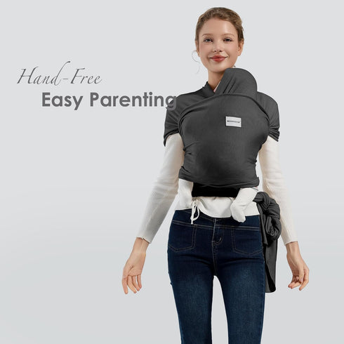 7-35lbs, MISSWISDOM Baby Wraps Carrier, Baby Carrier Wrap Newborn Sling Baby Wearing Wrap Newborn Wrap Carrier, Baby