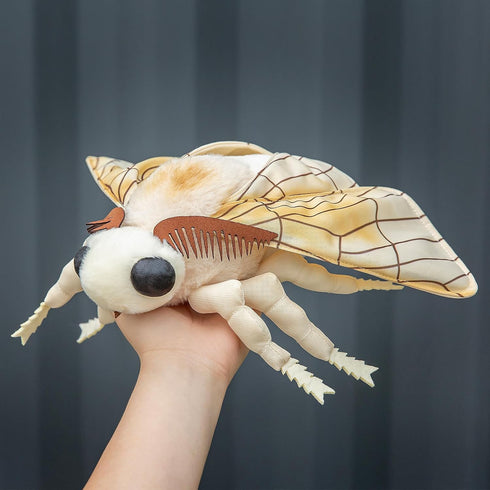 ZHONGXIN MADE Giant Silk Moth Plush - 26" Lifelike Stuffed Animal with Realistic Soft Big Wings