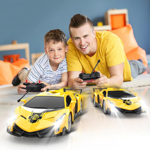 1:18 3 4 5 6 7 8 9 Growsland Remote Control Car, RC Cars for Kids Electric Toy Car Hobby Racing Car Toys with Lights