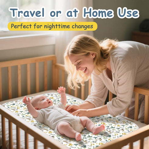 31.5" 21.5" Baby Diaper Changing Pad x Extra Large Waterproof Absorbent Portable Changing Mat, Reusable Changing Pad