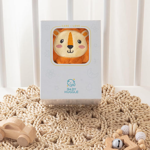 Baby Blanket, Foldable Lion Shape Plush Blanket, Super Soft Warm Breathable Receiving Blankets Newborn Nursery Swaddle