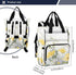 SUABO Backpack Baby Diaper Bag Yellow Purple Flower Clusters Large Bag Waterproof Travel Diaper Bags for Moms and Dads