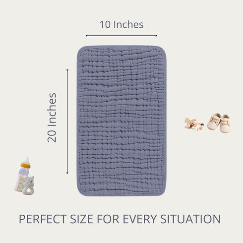 Generic 5 Pack, 20 10 Inch Muslin Burp Cloths for Baby Large x Cotton Burp Cloths, Soft Absorbent Baby Burp Rags