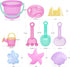 LotFancy Beach Toys for Kids, 10 PCS Snow Toys for Toddlers 3-10, Sand Buckets and Shovels, Sandbox Toys