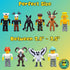 99 10 Lemoneon Nights in the Forest Action Figures Toys Pcs - Deer Owl Wolf Ram and Others - Collection for Video Game