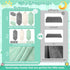 Sublaga 12 Set, 3 32x32 9 Pcs Baby Towels and Washcloths Hooded Baby Towel, Soft and Absorbent Baby Bath Towels, PCS