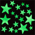 200 3D Pcs Glow in the Dark Stars with Moon - Luminous Wall Stickers Night Light for Boys & Girls Room Decor - Bedroom