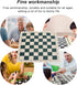 Alomejor Portable Chess Board, 34.5x34.5cm PVC Soft Tournament Chess Set for Travel Camping