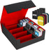 AOBOPLE 2400+ Trading Card Storage Box - 4 Rows Card Deck Case with 10 Pcs Card Dividers for Magic Commander YugiOh TCG