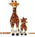 Set Ice King Bear Mom and Baby Stuffed Animals Zoo Wild Animals (Giraffe)