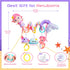 0-6 Koty Carseat Toys Hanging, Pink Mermaid Stroller Toys for Babies Months, Baby Car Seat Toy with Crinkle, Teether