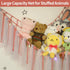 Stuffed Animals Net or Hammock with LED Light, 59 inch Toy Hammock Net for Corner Hanging Stuffed Animal Storage