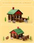 110 Set 3+ SainSmart Jr. PCS Wooden Log Cabin Building House Toy for Toddlers, Classic STEM Construction Kit