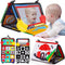 Tummy Time Baby Mirror, Infant Toys for 0-3 Months, Black and White Crawling Sensory Toy with Crinkle Book