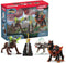 Schleich Eldrador Creatures - 5PC Fantasy Creature Set - Ice Wolf, Lava