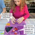 3 Silicone On-The-Go Snack Mat Foldable Reusable Placemat with Compartments and Lids Travel-Friendly Baby and Toddler