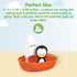 PlanToys Wooden Penguin Sailing Boat Bath Toy for Toddlers | Montessori Floating Toy for Kids | Eco-Friendly Baby Water