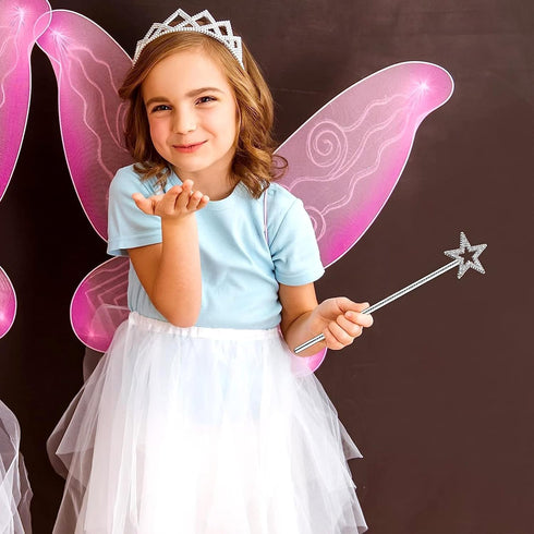 1PCS Star Wand, Pentagram Plastic Magic Wand, Role Play Costume Accessories, Halloween Show Props for Girls Princess