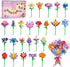 24 Pack Flowers Easter Basket Fillers Party Favors for Kids Building Set