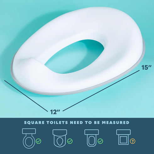 Todays Kids Toddler Potty Training Seat - Toddler Toilet Seat Attachment for Boys & Girls w/Splash Guard Non-Slip Grip