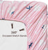 3 Pack 28x52 Inches PHF Soft Mermaid Crib Sheets Fitted, Silky Comfy Breathable Baby Sheets for Boys Girls Neutral
