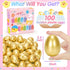 100Pcs, SevenQ Easter Eggs Empty Fillable Plastic Golden Eggs for Easter Basket Stuffers Fidget Toy Easter Gifts