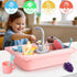 Asweets Color Changing Kitchen Sink Toys, Toddler Sink Toys with Running Water, Pretend Play Toys with Upgraded Faucet