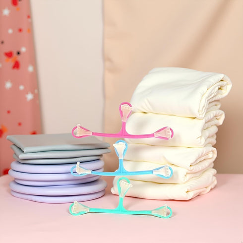 JJLFresheners 3pcs Plastic Diaper Fasteners Nappy Belts Baby Belt Buckles Practical Design Use with Cloth Prefolds